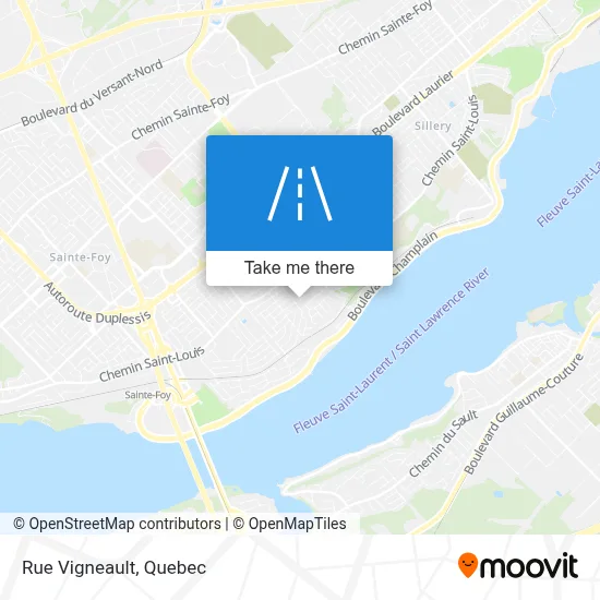 Rue Vigneault map