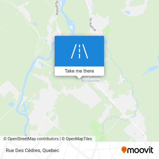 Rue Des Cèdres map