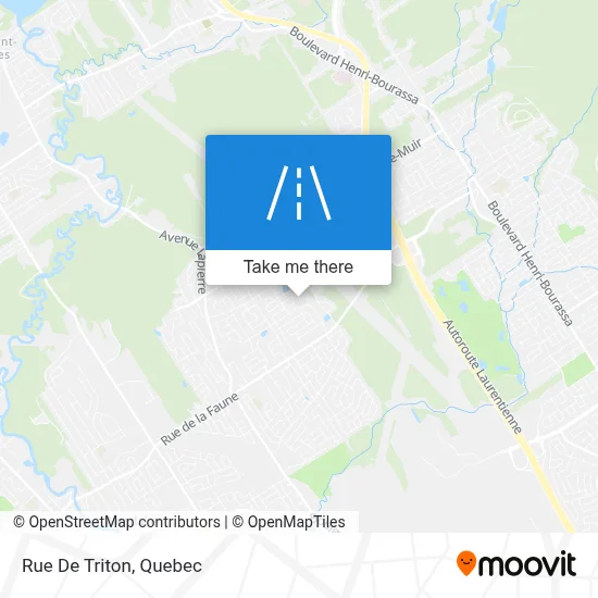 Rue De Triton map