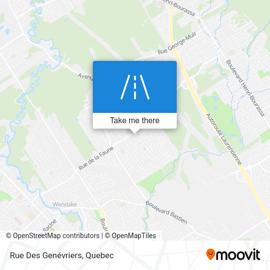 Rue Des Genévriers map