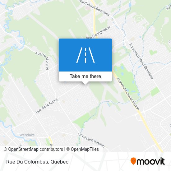 Rue Du Colombus map