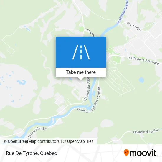 Rue De Tyrone map
