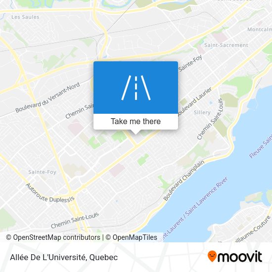 Allée De L'Université map