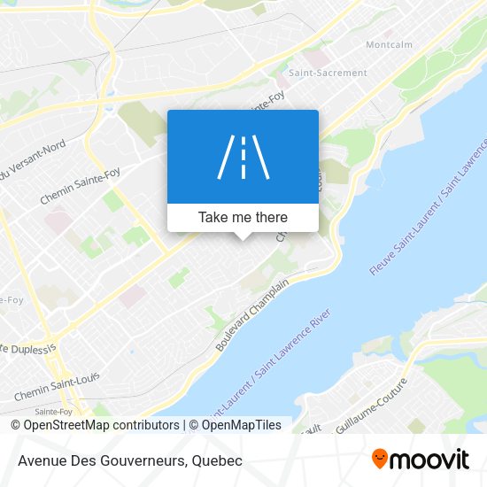 Avenue Des Gouverneurs map