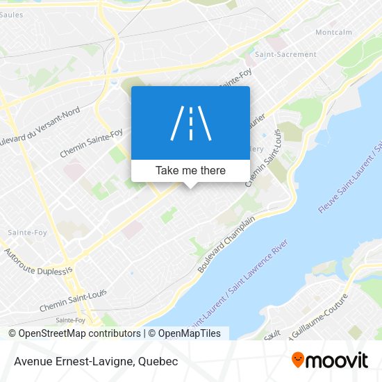 Avenue Ernest-Lavigne map