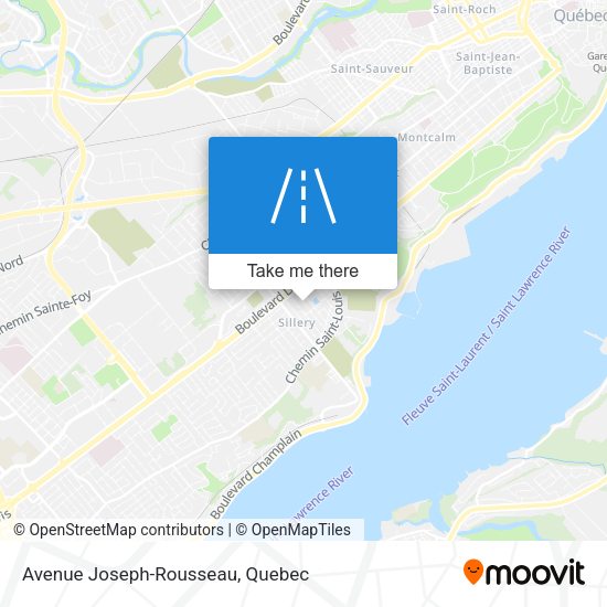 Avenue Joseph-Rousseau map