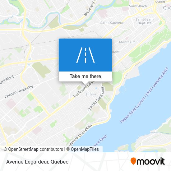 Avenue Legardeur map