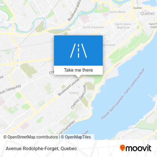 Avenue Rodolphe-Forget map