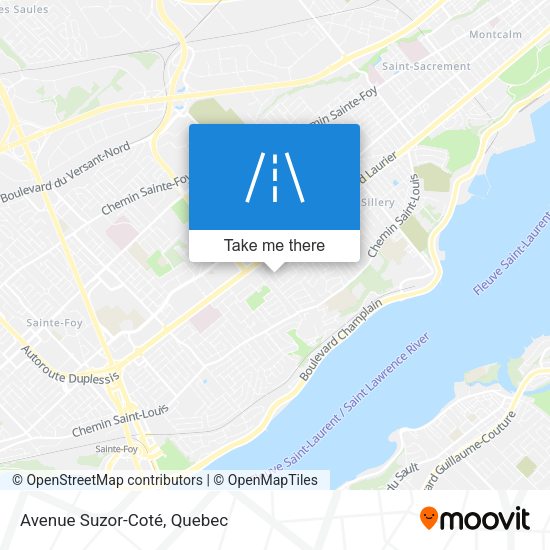 Avenue Suzor-Coté map