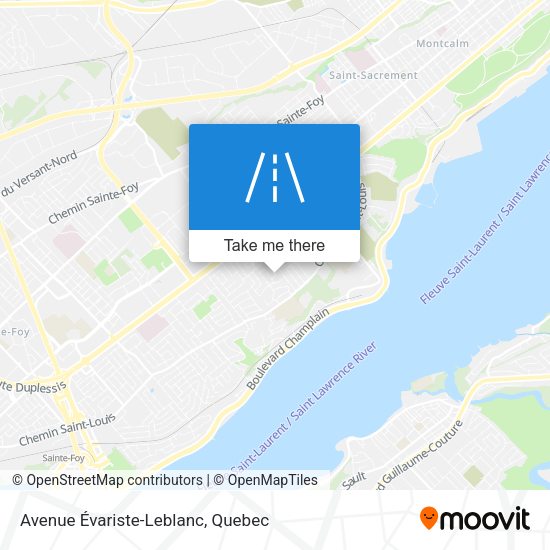 Avenue Évariste-Leblanc map