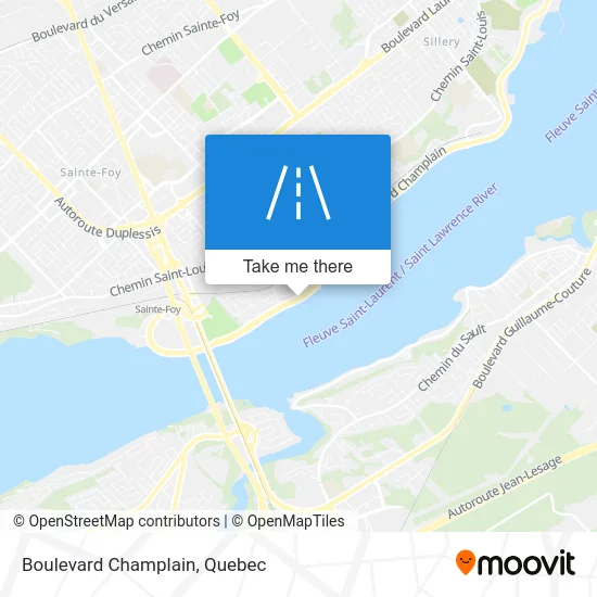Boulevard Champlain map