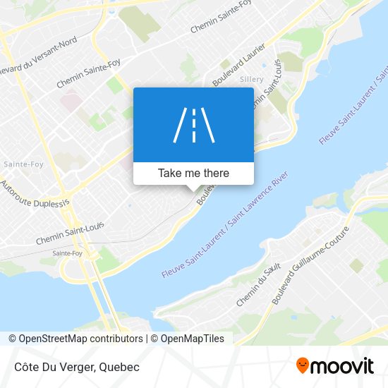 Côte Du Verger map
