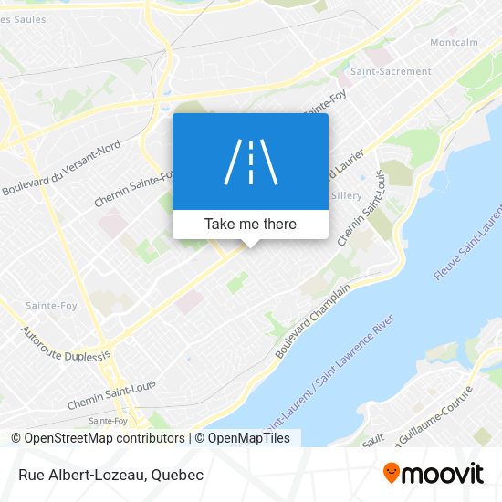 Rue Albert-Lozeau map