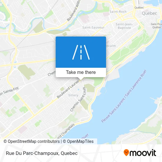 Rue Du Parc-Champoux map