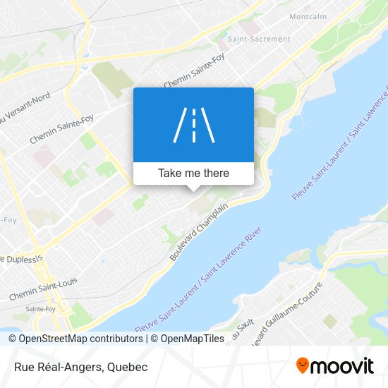 Rue Réal-Angers map