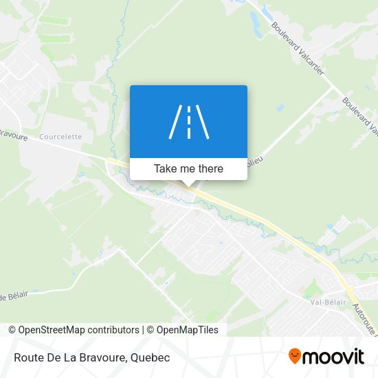 Route De La Bravoure map
