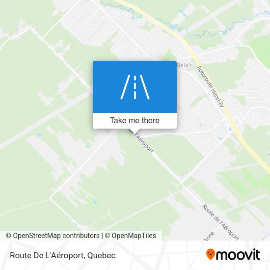 Route De L'Aéroport map