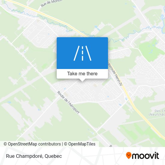 Rue Champdoré map