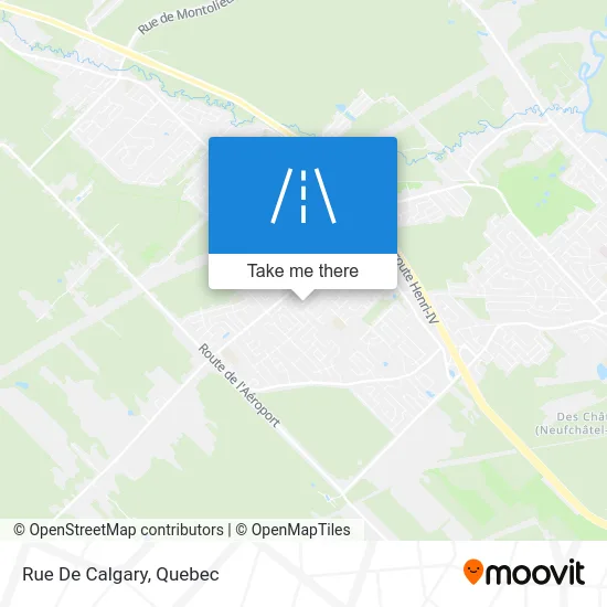 Rue De Calgary map