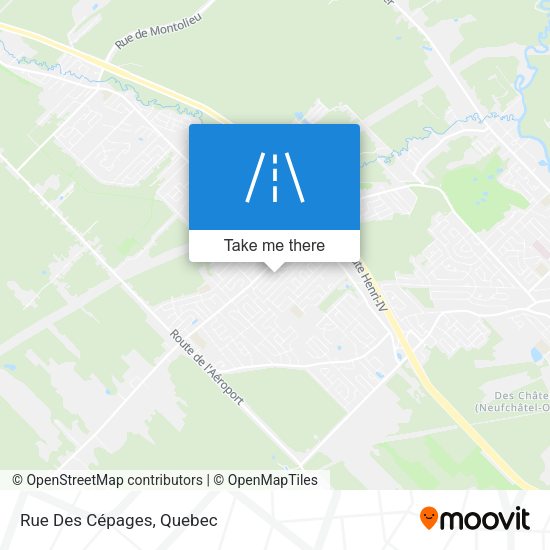 Rue Des Cépages map