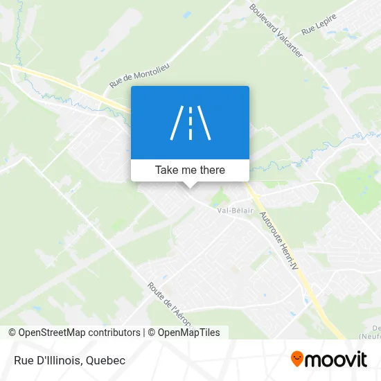 Rue D'Illinois map