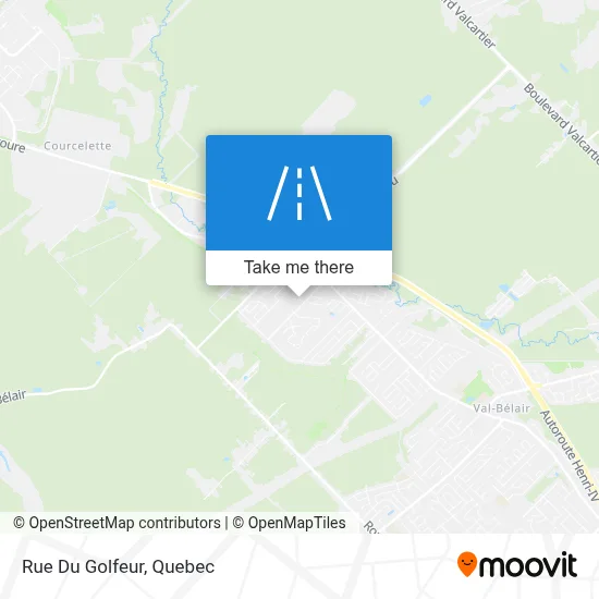 Rue Du Golfeur map