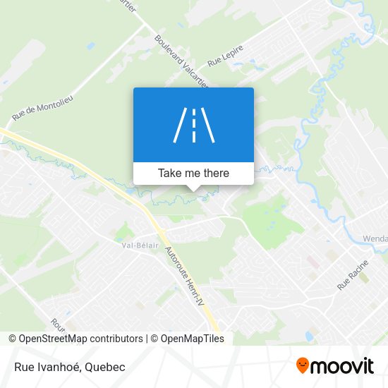 Rue Ivanhoé map