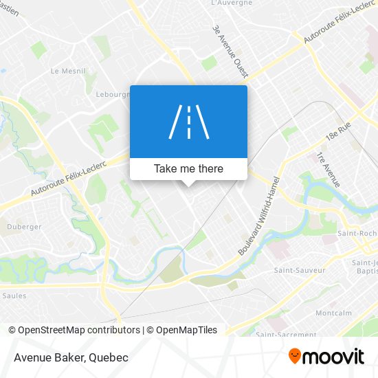 Avenue Baker map