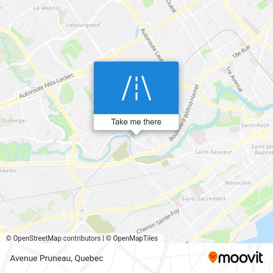 Avenue Pruneau map