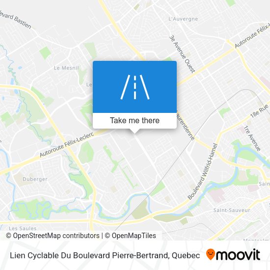 Lien Cyclable Du Boulevard Pierre-Bertrand map
