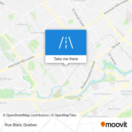 Rue Blais map