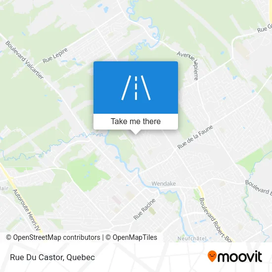 Rue Du Castor map
