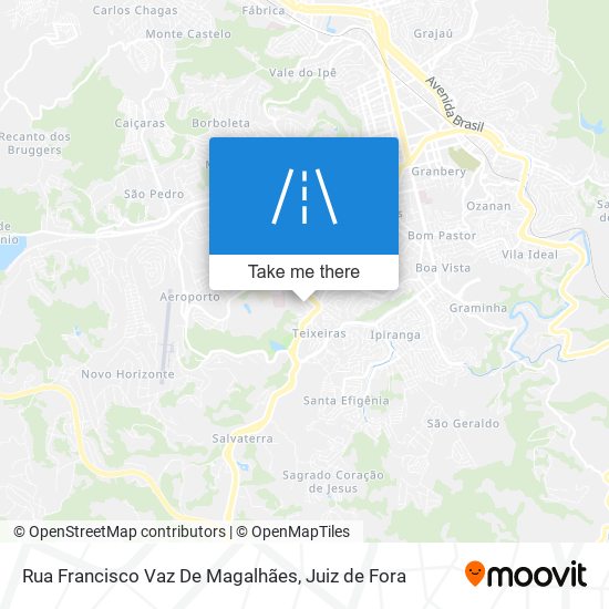 Mapa Rua Francisco Vaz De Magalhães