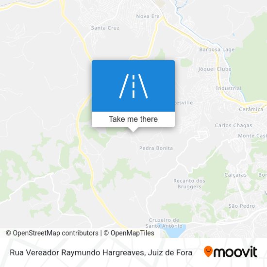 Rua Vereador Raymundo Hargreaves map
