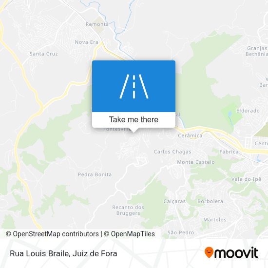 Rua Louis Braile map