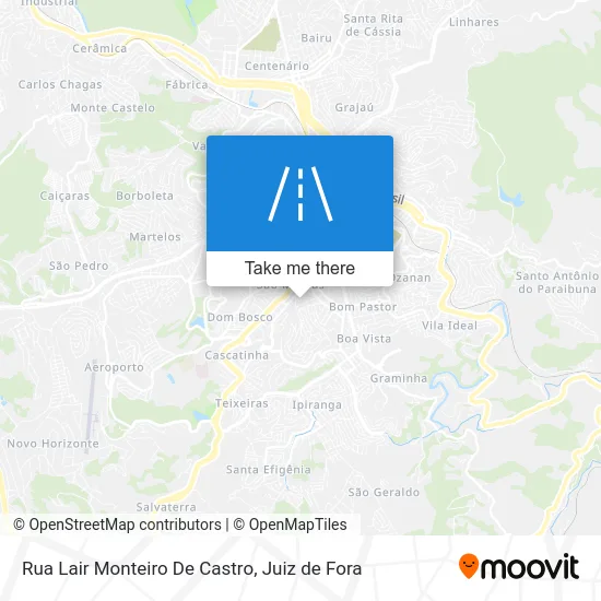 Rua Lair Monteiro De Castro map