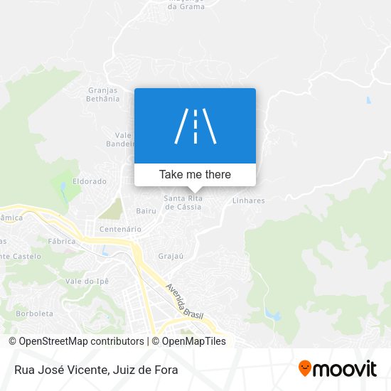 Rua José Vicente map