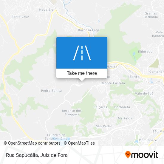 Rua Sapucália map