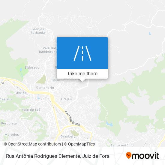 Rua Antônia Rodrigues Clemente map