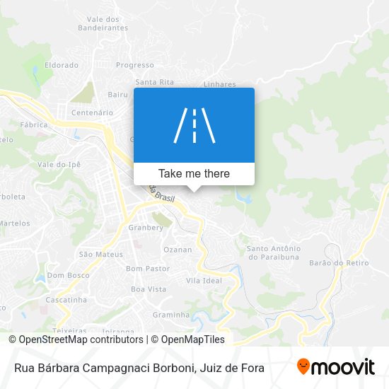 Rua Bárbara Campagnaci Borboni map