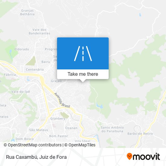 Mapa Rua Caxambú