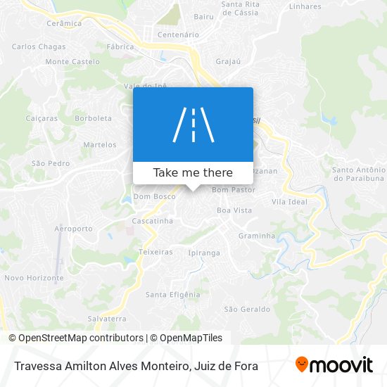 Mapa Travessa Amilton Alves Monteiro