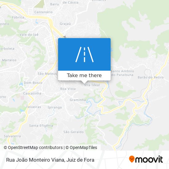 Mapa Rua João Monteiro Viana