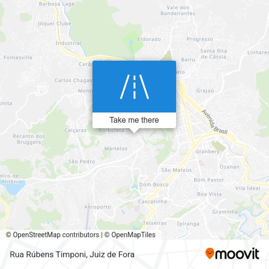 Rua Rúbens Timponi map