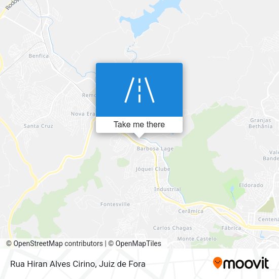 Rua Hiran Alves Cirino map