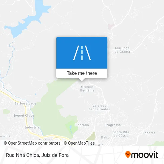 Rua Nhá Chica map