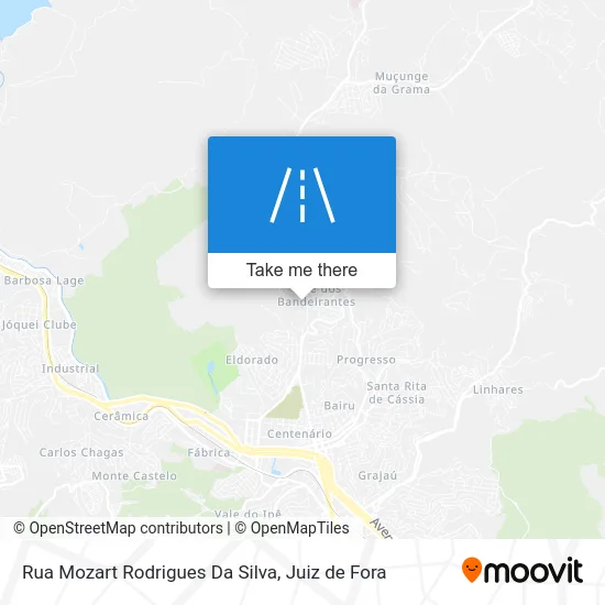 Rua Mozart Rodrigues Da Silva map