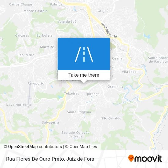 Rua Flores De Ouro Preto map