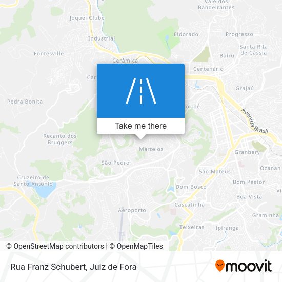 Rua Franz Schubert map