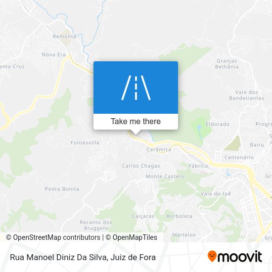 Rua Manoel Diniz Da Silva map